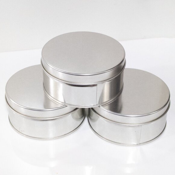 Celebrate It / 3 pc Round Tin Box 2.9in / 9.9cm / Gift, Storage, Notions w/ Lid - Picture 1 of 5